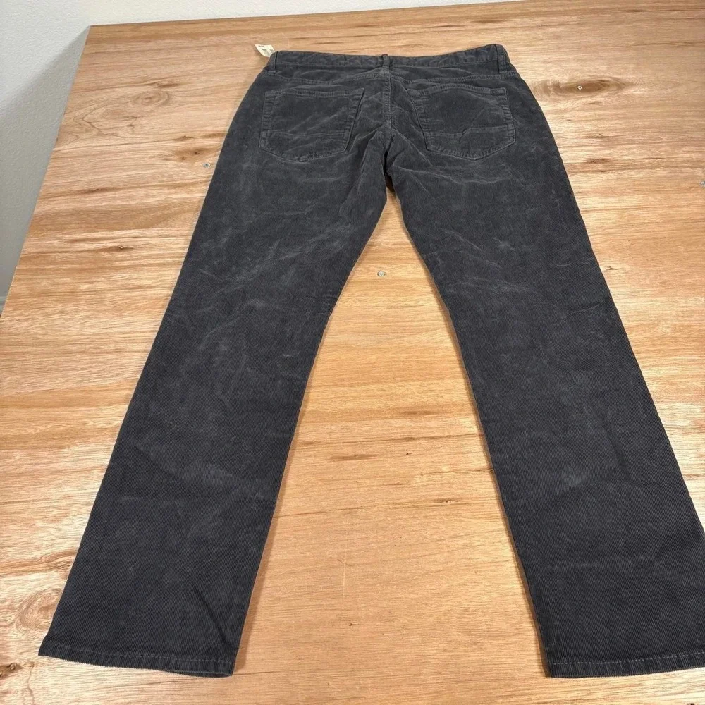 Cape Juby Mens Corduroy Pants Gray Straight Leg 5-Pocket 32x30 NWT
